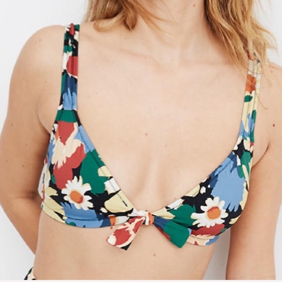 Madewell Second Wave Tie-front Bikini Top & Bottom - Picture 4 of 16